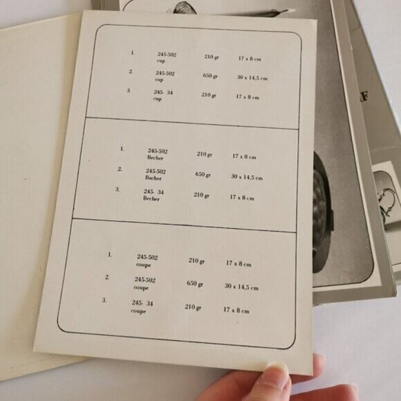 Vintage Artex Budapest Silverware Catalog, Undated No Prices Silversmiths - Picture 5 of 9